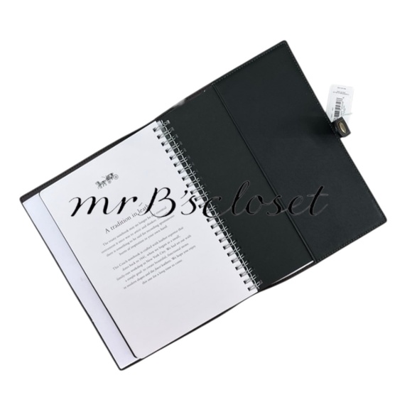 Coach Black Cherry Notebook Limited Authentic - Picture 5 of 7